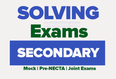 past papers, EXAMINATIONS FOR SECONDARY SCHOOLS