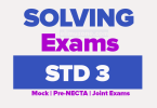 MESP Tanzania Standard Three Midterm Examinations March 2026, PENTA STANDARD THREE MONTHLY EXAM 2026, Pwani Standard Three (Darasa la Tatu) Terminal Exams 2025, Kawawa Grade Three Midterm Examinations March 2025, ARUSHA CC Standard Three (Darasa la Tatu) Annual Exams 2024, EXAMINATIONS STD III (DARASA LA TATU)