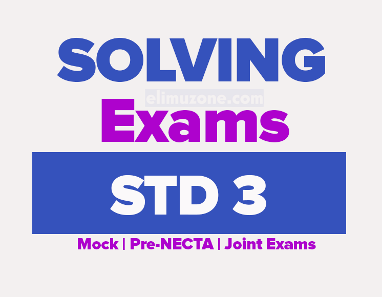 MESP Tanzania Standard Three Midterm Examinations March 2026, PENTA STANDARD THREE MONTHLY EXAM 2026, Pwani Standard Three (Darasa la Tatu) Terminal Exams 2025, Kawawa Grade Three Midterm Examinations March 2025, ARUSHA CC Standard Three (Darasa la Tatu) Annual Exams 2024, EXAMINATIONS STD III (DARASA LA TATU)
